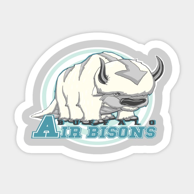 Buffalo Air Bisons Sticker by TaylorRoseMakesArt